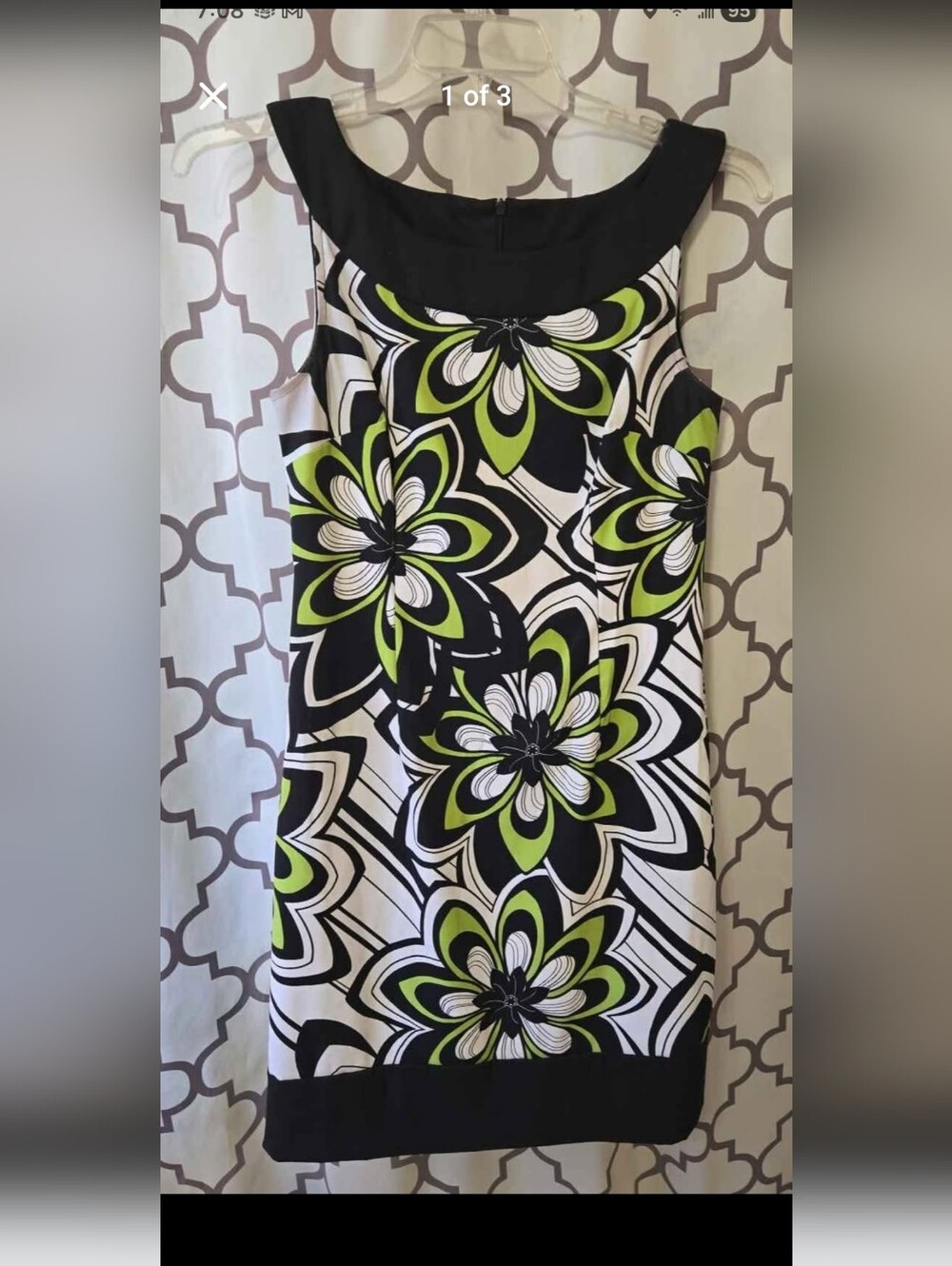 Connected Apparel Vibrant Floral Midi Dress